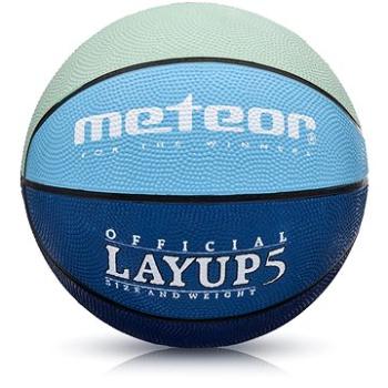 Basketbalový míč Meteor Layup vel.5, modrý/tmavě modrý (6938385304724)