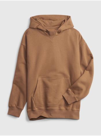 Béžová klučičí mikina teen oversized hoodie