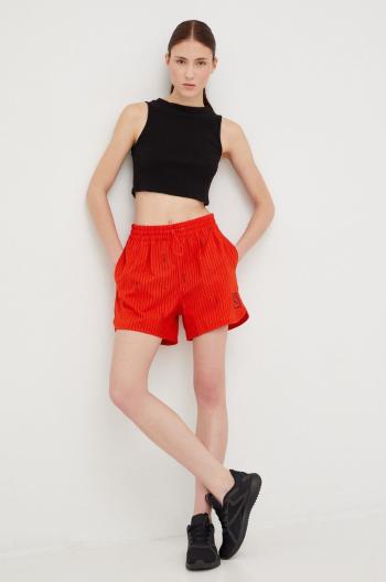 Tréninkové šortky Puma X Vogue dámské, červená barva, vzorované, high waist