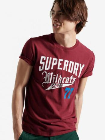 SuperDry Collegiate Graphic Triko Červená