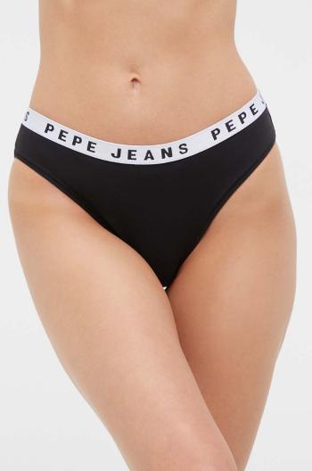 Kalhotky Pepe Jeans LOGO BIKINI černá barva, PLU10921.999