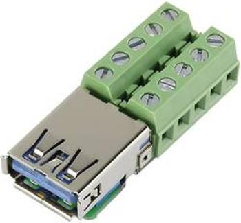 Vestavná USB zásuvka 3.0 zásuvka, vestavná horizontální TRU COMPONENTS USB-AFT-2 Vestavná USB zásuvka 3.0, 1 ks