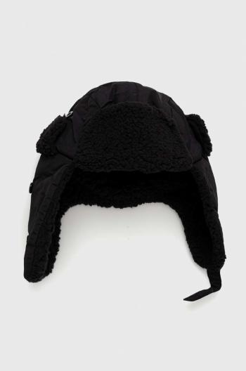 Dětska čepice GAP černá barva, z husté pleteniny