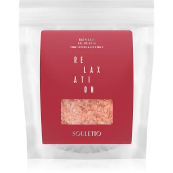 Souletto Pink Pepper & Rice Milk Bath Salt sůl do koupele 500 g