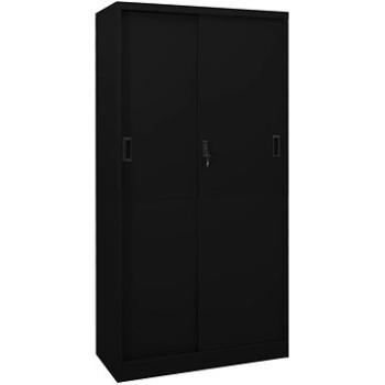 SHUMEE s posuvnými dveřmi černá 90 × 40 × 180 cm  (335960)