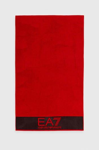 Ručník EA7 Emporio Armani červená barva