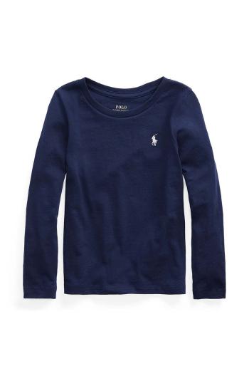 Dětské bavlněné tričko s dlouhým rukávem Polo Ralph Lauren tmavomodrá barva, 312841122029