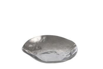 Stříbrný svícen na čajové svíčky Irregular - Ø 10,5*2 cm 66300