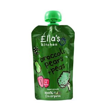 Ella's Kitchen BIO Hruška, hrášek a brokolice (120 g) (5060107330245)