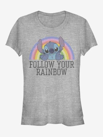 ZOOT.Fan Disney Follow Your Rainbow Stitch Triko Šedá