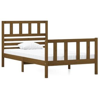Rám postele medově hnědý masivní dřevo 90 × 190 cm Single, 3101121 (3101121)