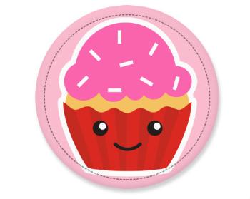 Placka Kawaii cupcake