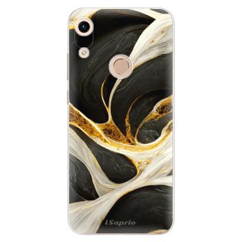 Odolné silikonové pouzdro iSaprio - Black and Gold - Huawei Honor 8A