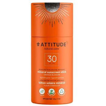 ATTITUDE 100 % minerální ochranná tyčinka na celé tělo SPF 30 s vůní Orange Blossom 85 g (626232160321)
