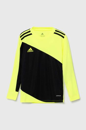 Dětské tričko s dlouhým rukávem adidas Performance SQUAD GK21SYY žlutá barva, GN5794