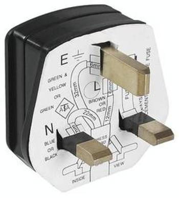 Zástrčka Bachmann 910.176, plast, IP20, 250 V, černá