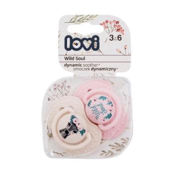 LOVI Wild Soul Dynamic Soother Girl 3-6m 2 ks dudlík pro děti