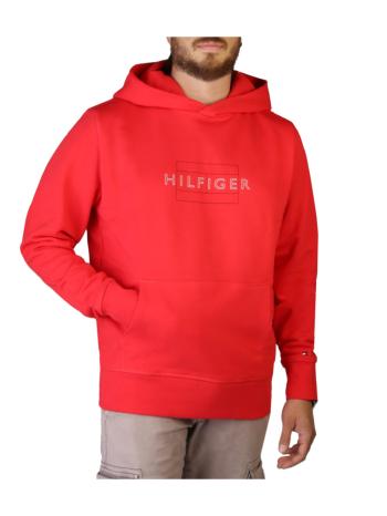 Tommy Hilfiger pánská červená mikina Linear - S (XK3)