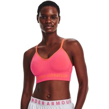 Under Armour SEAMLESS LOW LONG RIB Dámská podprsenka, růžová, velikost