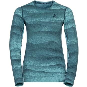 Odlo BL TOP CREW NECK L/S WHISTLER ECO Dámské funkční triko, modrá, velikost L