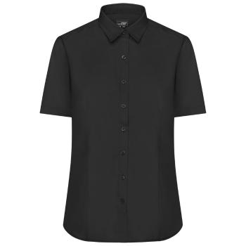 James & Nicholson Dámská košile s krátkým rukávem JN679 - Černá | XXXL