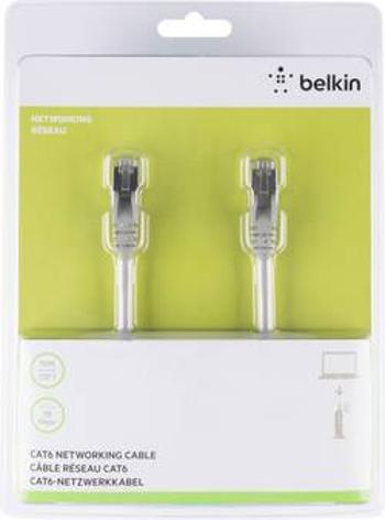 Síťový kabel RJ45 Belkin A3L981BT10M-H-S, CAT 6, S/FTP, 10.00 m, šedá