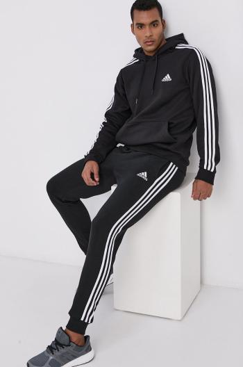 Kalhoty adidas GM1089 pánské, černá barva, hladké