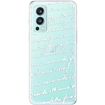iSaprio Handwriting 01 pro white pro OnePlus Nord 2 5G (hawri01w-TPU3-opN2-5G)