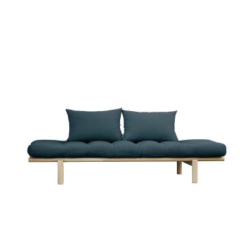Pohovka Pace Daybed – Clear lacquered/Petrol Blue