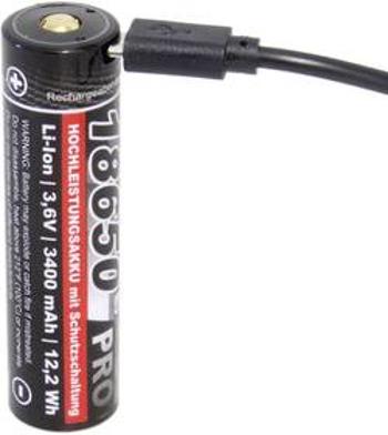 Speciální akumulátor kraftmax Pro USB, 18650, Li-Ion akumulátor, 3.6 V, 3350 mAh