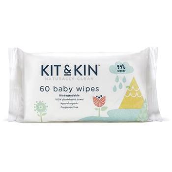 Kit & Kin Naturally Clean Baby Wipes 60 ks (5060479850259)