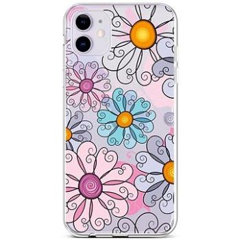 TopQ iPhone 11 silikon Colorful Daisy 45052 (Sun-45052)