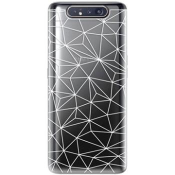 iSaprio Abstract Triangles 03 - white pro Samsung Galaxy A80 (trian03w-TPU2_GalA80)