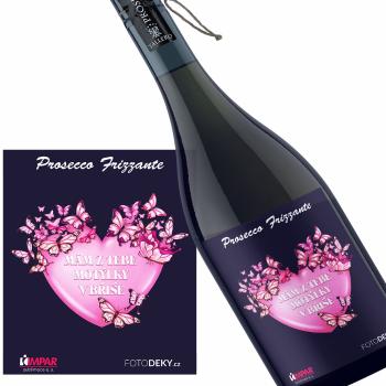 Víno Motýlci v břiše - růžoví (Druh Vína: Prosecco)