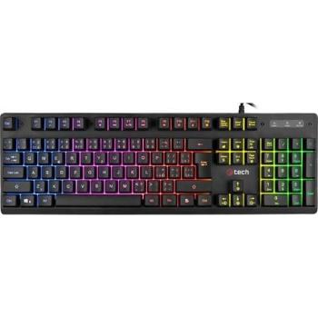 C-TECH Polomechanická herní klávesnice Iris (GKB-08), casual gaming, CZ/SK, duhové podsvícení, USB, GKB-08