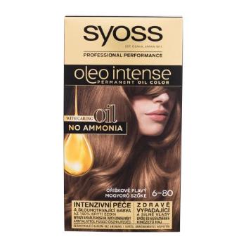 Syoss Oleo Intense Permanent Oil Color 50 ml barva na vlasy pro ženy 6-80 Hazelnut Blond na barvené vlasy