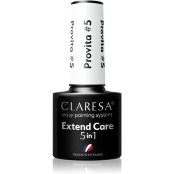 Claresa Extend Care 5 in 1 Provita podkladový lak pro gelové nehty s regeneračním účinkem odstín #5 5 g