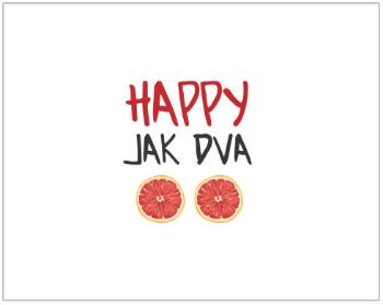 Dárkový balící papír Happy jak dva grepy