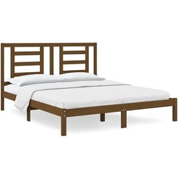 Rám postele medově hnědý masivní borovice 160 × 200 cm, 3104361 (3104361)