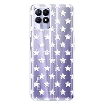 Odolné silikonové pouzdro iSaprio - Stars Pattern - white - Realme 8i