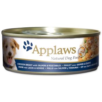 Konzerva APPLAWS Dog Chicken, Salmon & Rice 156 g