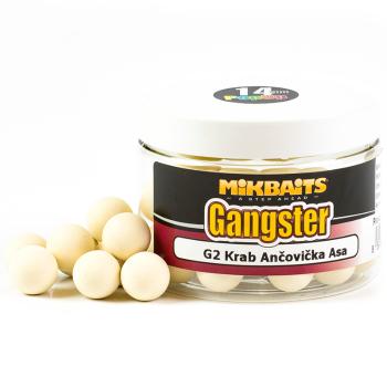 Mikbaits plovoucí boilies gangster g2 krab ančovička asa 150 ml - 14 mm