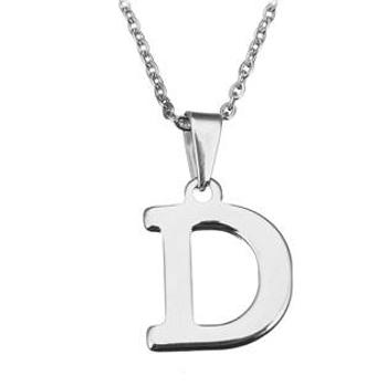 Šperky4U Ocelový řetízek s přívěškem iniciála "D" - OPD0090-D
