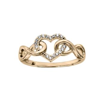 Troli Romantický pozlacený prsten se zirkony PO/SR03861A 58 mm