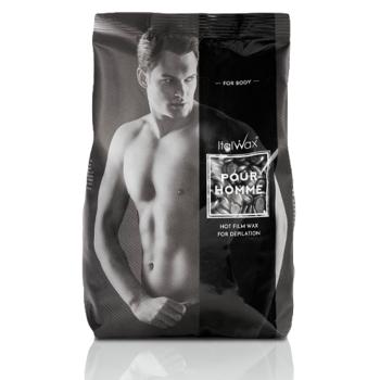 Italwax depilační vosk zrnka Pour Homme Black 1 kg