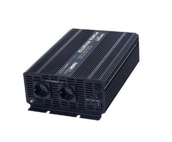 Měnič napětí Carspa CAR2KU-24 24V/230V+USB 2000W, modifikovaná sinus