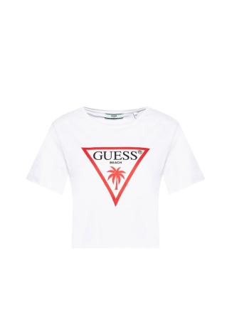 Guess GUESS dámský bílý crop top CROPPED TOP