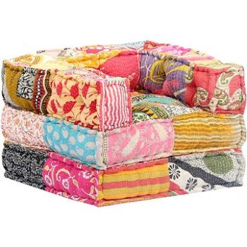 Modulární pouf patchwork textil (249414)