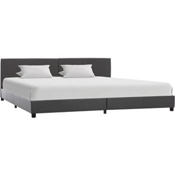 Rám postele šedý umělá kůže 180x200 cm (284779)