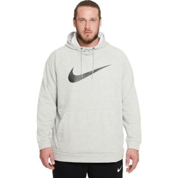 Nike DRY HOODIE PO SWOOSH M Pánská tréninková mikina, šedá, velikost XXL